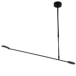 Потолочный светильник светодиодный черный металл Bendik  варинант исполнения - 1 | Loft Concept в Уфе