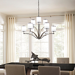 Люстра с белыми стеклянными плафонами в форме цилиндра Feiss варинант исполнения - 7 | Loft Concept в Уфе