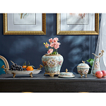 Шкатулка голубого цвета с цветочными орнаментами Blue Garden варинант исполнения - 5 | Loft Concept в Уфе