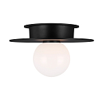 Потолочный светильник с шарообразным плафоном из белого матового стекла Generation Lighting варинант исполнения - 1 | Loft Concept в Уфе