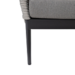 Диван двухместный уличный темно-серый Street Bliss варинант исполнения - 4 | Loft Concept в Уфе