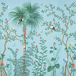 Обои ручная роспись Amazonia Duck Egg варинант исполнения - 1 | Loft Concept в Уфе