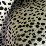 Мебельная ткань Искусственный мех  белый леопард 90 см T5-3 варинант исполнения - 4 | Loft Concept в Уфе