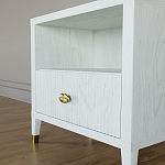 Прикроватная тумбочка с полкой Elsa Dreams White варинант исполнения - 3 | Loft Concept в Уфе