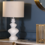 Настольная лампа с кремовым абажуром на спиралевидном основании Spun варинант исполнения - 1 | Loft Concept в Уфе