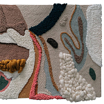 Тканый вручную текстильный гобелен Orchid варинант исполнения - 1 | Loft Concept в Уфе