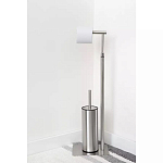 Держатель для туалетной бумаги с ершиком Chrome Bathroom Accessory варинант исполнения - 5 | Loft Concept в Уфе