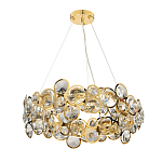 Люстра подвесная из золотых колец 57 см Golden Circles варинант исполнения - 2 | Loft Concept в Уфе