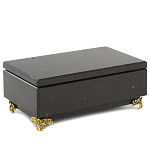 Шкатулка из натурального камня змеевик чёрного цвета Stone Casket варинант исполнения - 1 | Loft Concept в Уфе