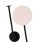 Бра с шарообразным плафоном и зеркальным круглым элементом Lunar Echo варинант исполнения - 1 | Loft Concept в Уфе