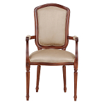 Стул с подлокотниками из натурального бука бежевый Solid Luxury варинант исполнения - 1 | Loft Concept в Уфе