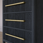 Комод Primo с 3 выдвижными ящиками Черный дуб варинант исполнения - 3 | Loft Concept в Уфе