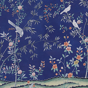 Обои шинуазри Portman Lapis Lazuli Edo