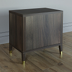 Тумба прикроватная с двумя ящиками Elsa Dreams Walnut варинант исполнения - 4 | Loft Concept в Уфе