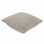Подушка из хлопка рельефной вязки серого цвета Eden Line варинант исполнения - 1 | Loft Concept в Уфе