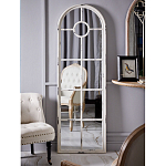 Зеркало-окно с арочным силуэтом в венецианском стиле Venetian White Mirror варинант исполнения - 4 | Loft Concept в Уфе
