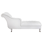 Кушетка белая с мягкой обивкой из велюра Michael Couch варинант исполнения - 2 | Loft Concept в Уфе