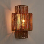 Бра с плетенным из джута плафоном Jutti H30 см варинант исполнения - 2 | Loft Concept в Уфе