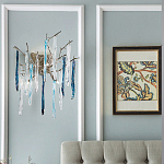 Бра с ветвистым каркасом из металла и подвесками из стекла Droplet Chandelier варинант исполнения - 2 | Loft Concept в Уфе