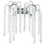 Бра с хрустальными подвесками Bunch of Crystal Berries Silver Wall Lamp варинант исполнения - 1 | Loft Concept в Уфе