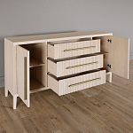 Буфет Primo с тремя ящиками и двумя фасадами Светлый дуб варинант исполнения - 3 | Loft Concept в Уфе