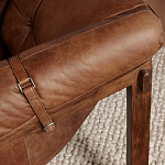 Двухместный диван Duncan винтажная коричневая кожа варинант исполнения - 6 | Loft Concept в Уфе