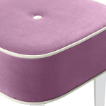 Квадратный мягкий пуф на белых ножках Winton Pouf Square варинант исполнения - 6 | Loft Concept в Уфе