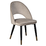 Стул велюровый серо-бежевый Schelde Gray Beige варинант исполнения - 2 | Loft Concept в Уфе