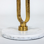 Кофейный столик с белой мраморной столешницей Clipper варинант исполнения - 3 | Loft Concept в Уфе