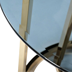 Столик журнальный золотой с темным стеклом Tastiness варинант исполнения - 1 | Loft Concept в Уфе