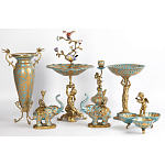 Фарфоровая чаша Фонтан птиц Verena варинант исполнения - 2 | Loft Concept в Уфе