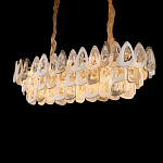 Люстра овальная с многослойными белыми и прозрачными подвесками Character Chandelier варинант исполнения - 5 | Loft Concept в Уфе