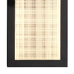 Светодиодное прямоугольное бра из металла черного цвета Lattice Lux варинант исполнения - 8 | Loft Concept в Уфе