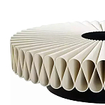 Дизайнерский журнальный стол круглый с фактурной столешницей Ifike варинант исполнения - 2 | Loft Concept в Уфе