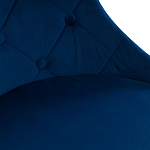 Стул в темно-синей велюровой обивке Ward Dark Blue Velour Chair варинант исполнения - 5 | Loft Concept в Уфе