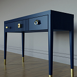 Дизайнерский Письменный стол Elsa Dreams Blue с тремя ящиками варинант исполнения - 2 | Loft Concept в Уфе