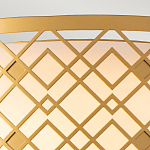 Потолочный светильник золотого цвета с каркасом в виде геометрических ромбов Elstead Lighting варинант исполнения - 5 | Loft Concept в Уфе