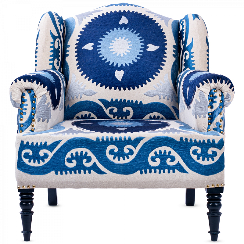 Кресло Accent Chairs Indigo Sun Темно-синий в Уфе | Loft Concept 