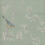 Обои ручная роспись Badminton Mercury Grey варинант исполнения - 1 | Loft Concept в Уфе