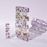 Подставка для телефона из эпоксидной смолы с цветами розовая Epoxy Flowers Phone Stand Pink варинант исполнения - 4 | Loft Concept в Уфе