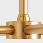 Люстра золотая с белыми тканевыми абажурами Coolness варинант исполнения - 3 | Loft Concept в Уфе