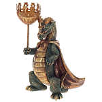 Подсвечник в виде дракона Dragon candlestick Green Gold Brown L or R варинант исполнения - 3 | Loft Concept в Уфе
