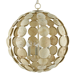 Люстра в форме шара с декором из круглых декоративных элементов Texture Discs варинант исполнения - 2 | Loft Concept в Уфе