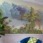 Обои ручная роспись Le Brésil Eden варинант исполнения - 3 | Loft Concept в Уфе