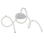 Люстра белого цвета с тремя изогнутыми светодиоидными плафонами Luke Lampco Tracer Lamp варинант исполнения - 1 | Loft Concept в Уфе