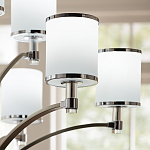 Люстра с белыми стеклянными плафонами в форме цилиндра Feiss варинант исполнения - 10 | Loft Concept в Уфе