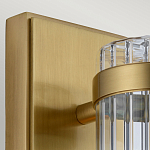 Бра вертикальное с рифленым стеклянным плафоном и прямоугольным основанием Quintiesse варинант исполнения - 2 | Loft Concept в Уфе