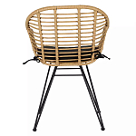 Стул с ротанговым плетением Wicker Half Chair с подлокотниками варинант исполнения - 2 | Loft Concept в Уфе