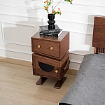 Тумбочка прикроватная с ящиком и дверцей Робот Robot Desk варинант исполнения - 3 | Loft Concept в Уфе