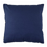 Подушка декоративная хлопковая синего цвета с абстрактным принтом Elysian Flow Azure варинант исполнения - 2 | Loft Concept в Уфе